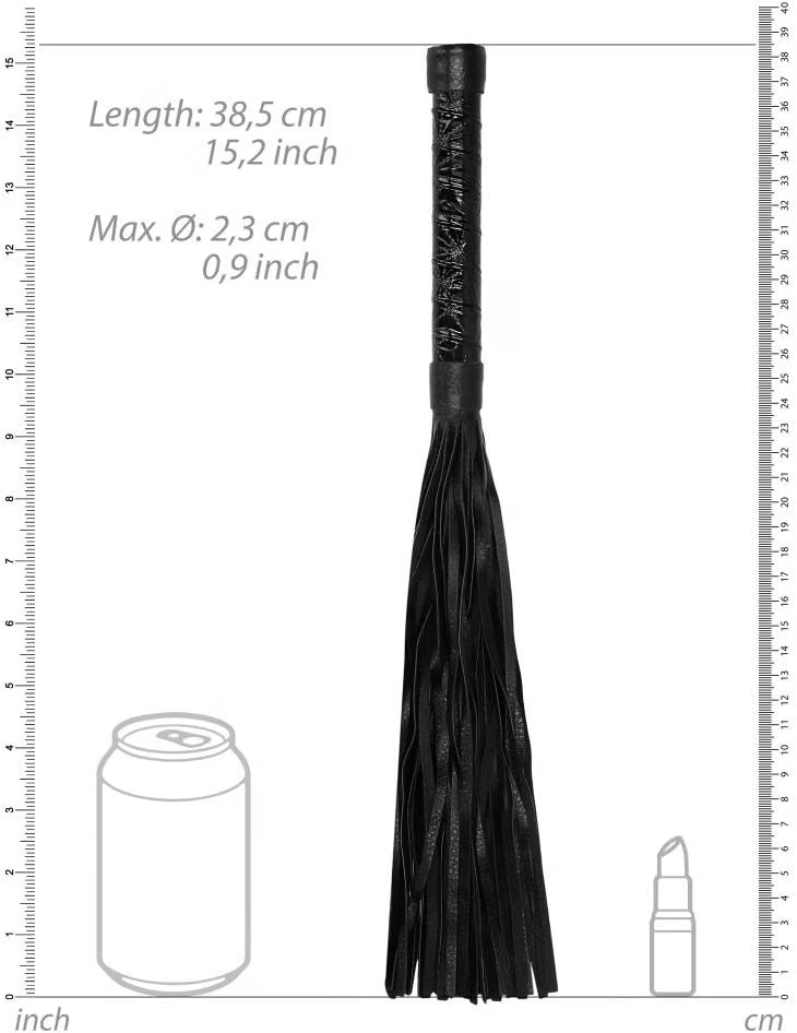 Luxury Vinyl/Faux Leather Whip – Black