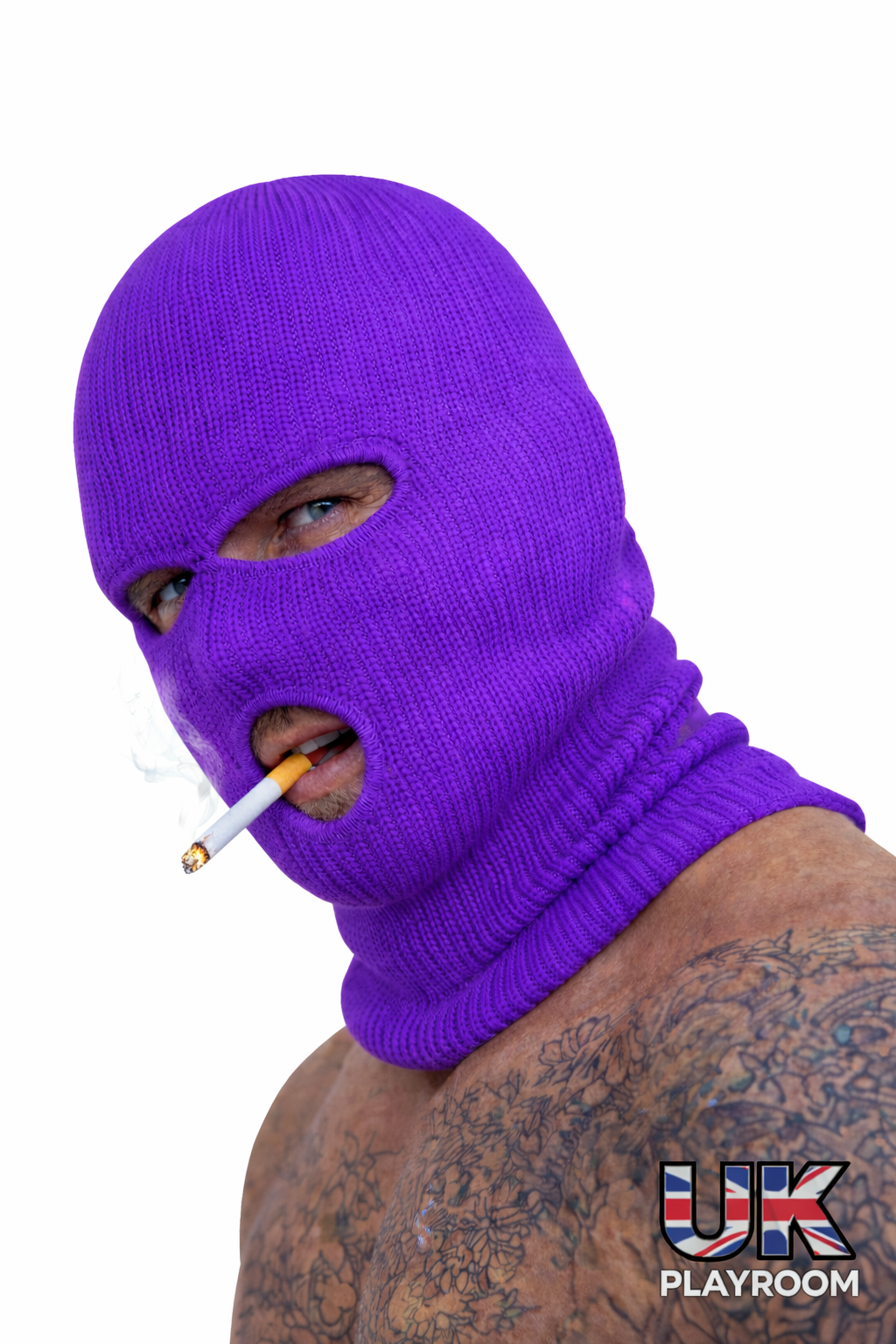 3 Hole knitted Balaclava - Purple - Unique colour