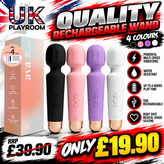 QUALITY Vibrator Wand USB Charged - 4 colours to choose from